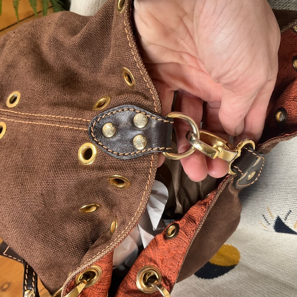 Rare Women's Etro Brown Tote Vintage - Picture 5 of 14